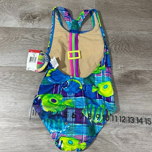 Speedo Girls Swimsuit Size 10 - Picture 11 of 12